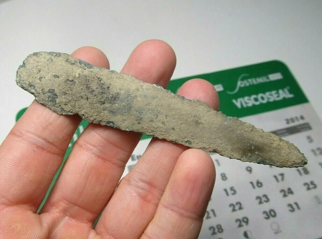 PRECIOSA  Y MUY ESCASA HOJA DE DAGA / PUÑAL ROMANO o ANTERIOR 103x20MM