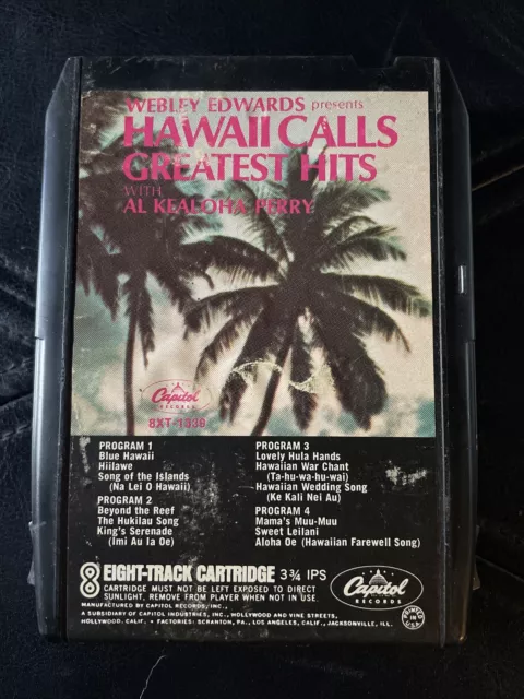 Webley Edwards Presents Hawaii Calls 8-track Tape