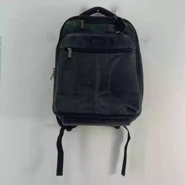 Kenneth Cole REACTION Black Leather Backpack