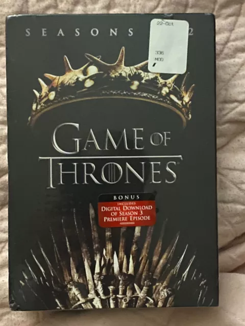 Game Of Thrones: Seasons 1 and 2 (DVD,10-Disc Set) Factory Sealed - Brand New