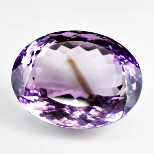 43.50 Ct Natural Amethyst Purple Oval Cut Certified Brazilian Untreated Gemstone