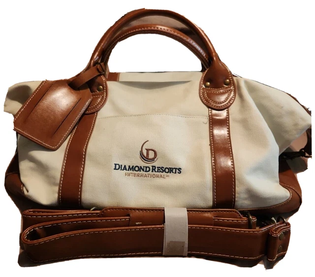 Diamond Resort International Bag Canvas Carry On Duffel Gym FASHION & Strap