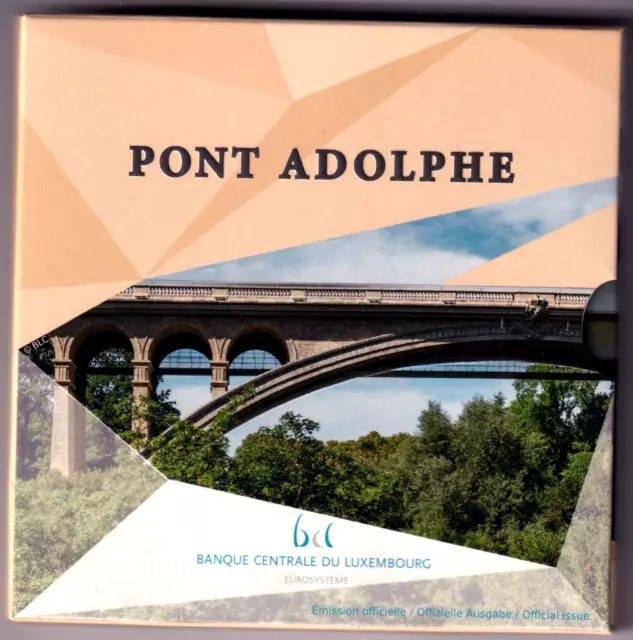 AV-VD Luxemburg 2017 2,50 Euro Brücke Pont Adolphe Silber im Folder  1005