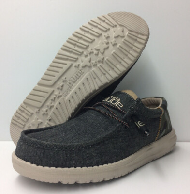 hey dude wally wool camo grey