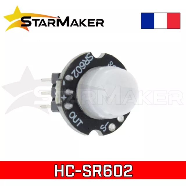 HC-SR602 Module capteur de mouvement infrarouge 3.3-15V mini PIR pour Arduino
