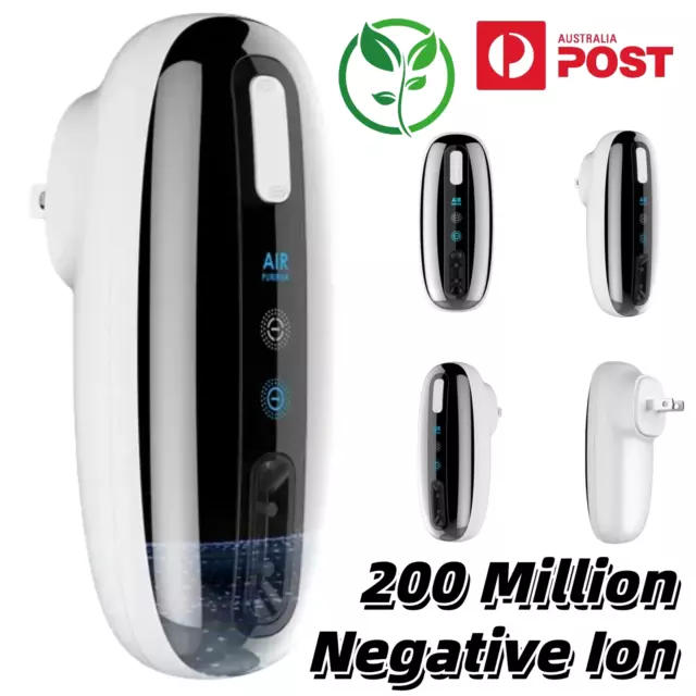 Portable Anion Air Purifier Dust Odor Filter Mini Negative Ion Generator Home AU