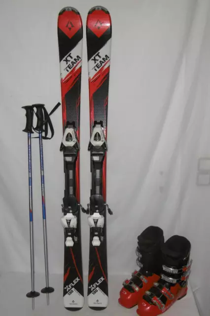 Tecno " Xt Team " Ski Junior Allround Carver 130 Cm + Skischuhe Gr.: 39 Im Set