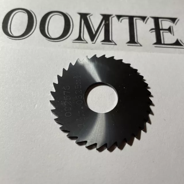 milling cutter slitting saw 1-1/2 x .0625 x 1/2” bore solid carbide F94