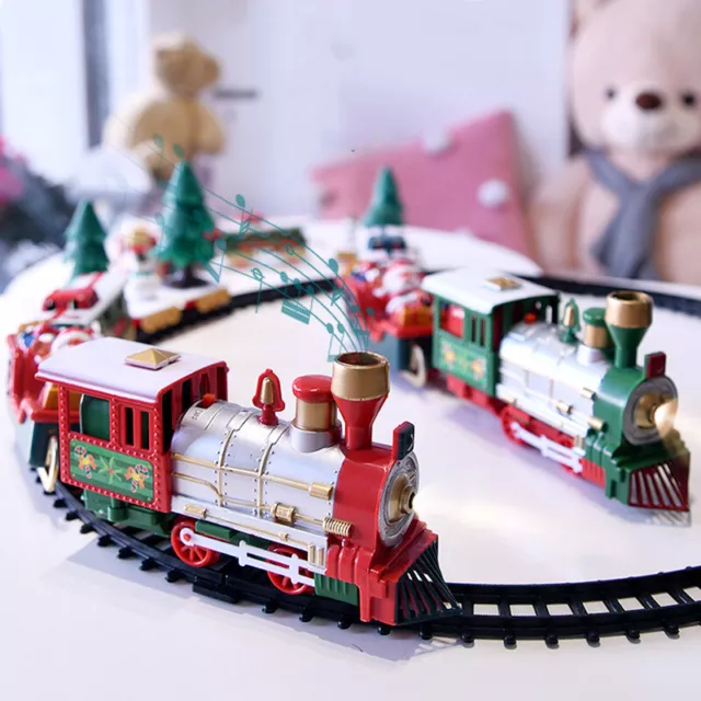 Weihnachtsbaum Zug Set Polar Toy Kleinkind Electric Whistle Train Tracks Vi.OY