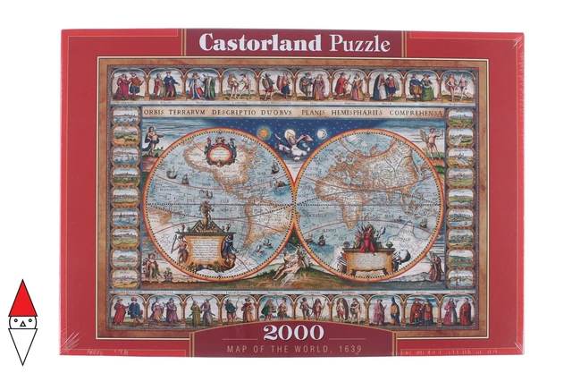 PUZZLE OGGETTI CASTORLAND Carte Geografiche Map Of The World 1639 2000 ...