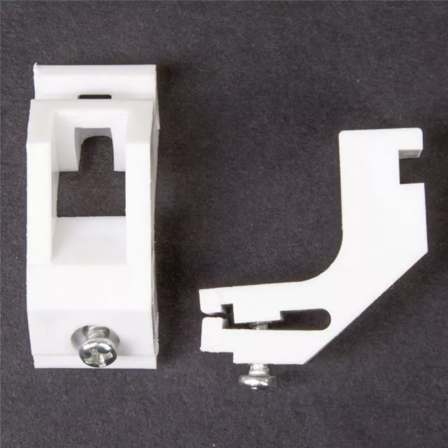 Strong CURTAIN RAIL TRACK BRACKET Fits Swish Drape White Plastic Extra Support