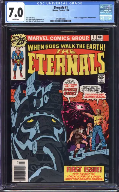 Eternals #1 Cgc 7.0 White Pages // 1St Appearance Of The Eternals Marvel 1976