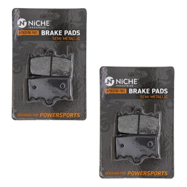 NICHE Brake Pad Set for Suzuki Boulevard Intruder 1500 Rear Semi-Metallic 2 Pack