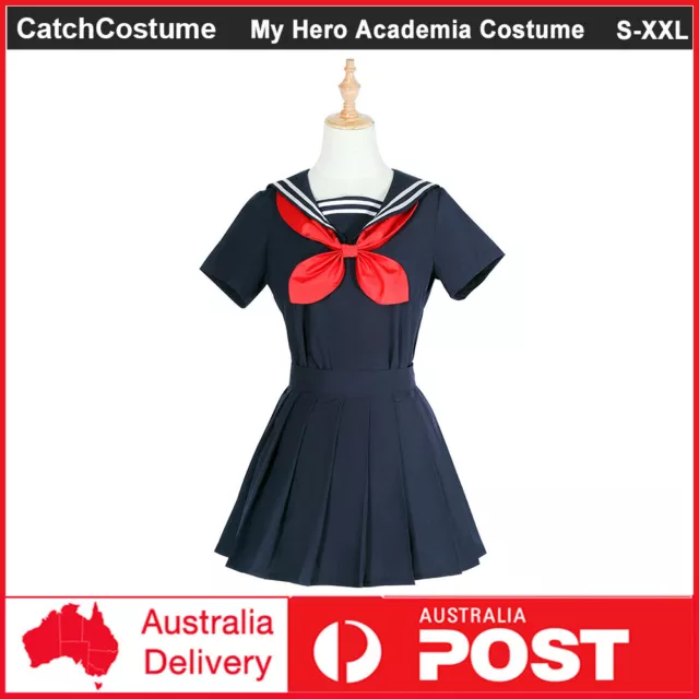 My Hero Academia Himiko Toga Cosplay Costume School Sailor Dress Uniform Outfit