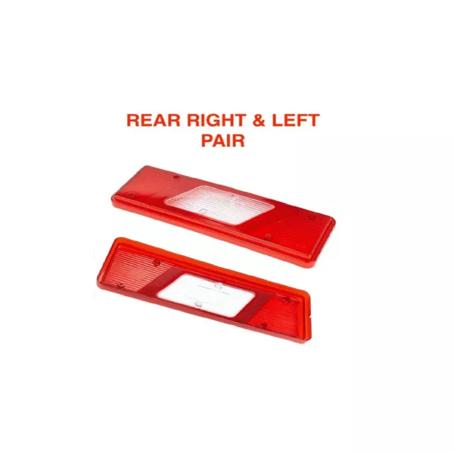 Rear Right & Left Tail Light Lamp Lens For Ford Transit Mk8 Tipper Pickup 2014>