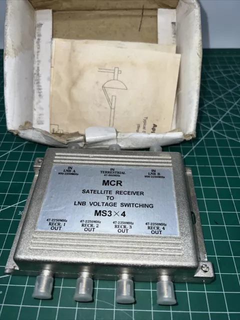NOS MCR MS3x4, 3 x 4 Multi Switch 47Mhz-2250Mhz Satellite Multiswitch