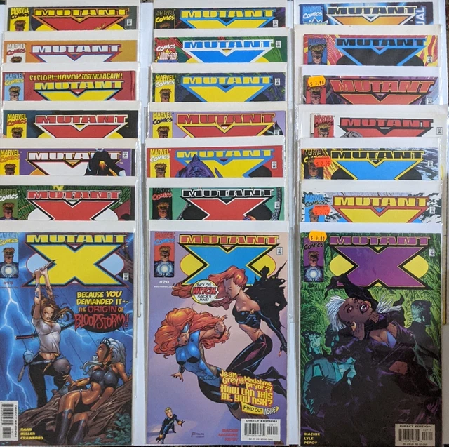 MUTANT X Complete SERIES 1-32 + '99 Annual set lot Marvel comics Havok 3