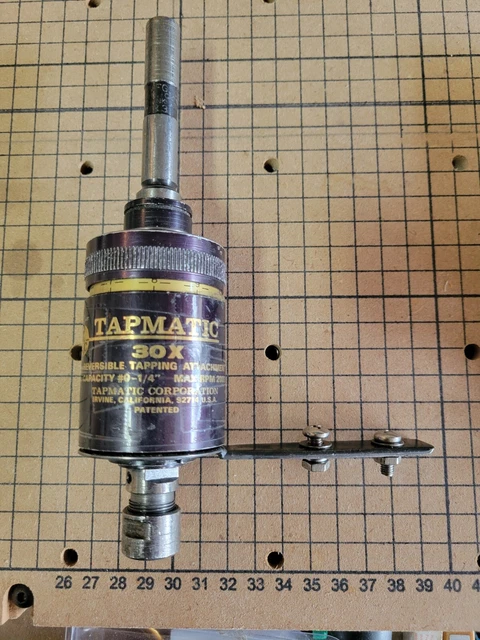 TAPMATIC #0-1/4" REVERSIBLE TAPPING HEAD  w/ 1/2" SHANK - #30X - 1 collet.
