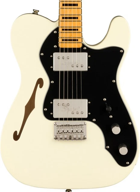 Squier FSR Classic Vibe '70s Telecaster Thinline, Block Inlays, Olympic White