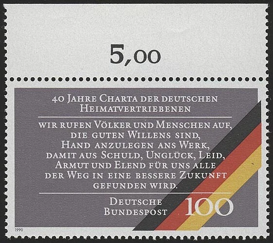 1470 Charta der Heimatvertriebenen ** Oberrand