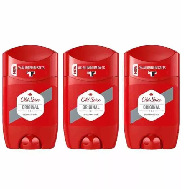 ✅Old Spice ORIGINAL Deodorant Deo Stick Deostick ohne Aluminium Herren 3x 50ml✅