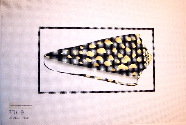 Htf 2008 Melissa Shirley Hp Beach Sea Shell Collection Needlepoint Canvas # 2