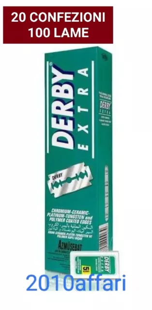 Derby Extra Super Inoxydable Platinum Lames - 20 Confection 100 Lames