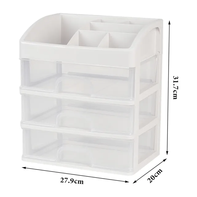 Large Capacity Beauty Box Make Up Storage Drawers Cosmetic Organizer Grid Holder