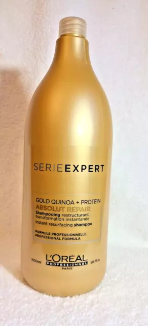 LOREAL SERIES EXPERT ABSOLUT REPAIR GOLD QUINOA + PROTEIN SHAMPOO 50.7oz 1500ml