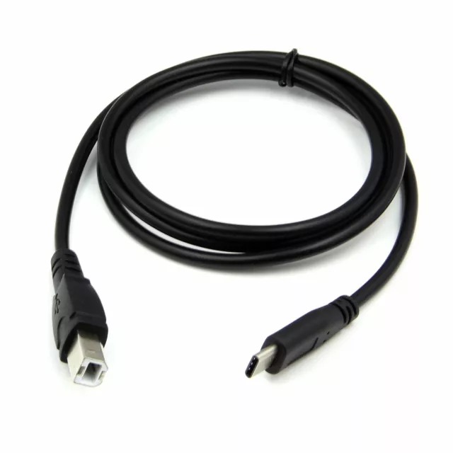 USB Type-C USB-C to USB B Printer Cable Lead for Apple MacBook Pro (2017) (2018)