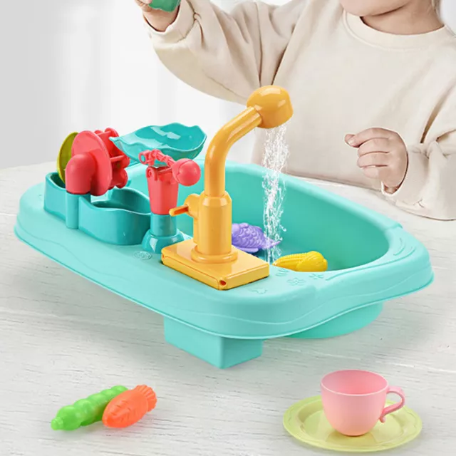 Electronic Dishwasher Toys Swivel Tap Automatic Water Circulation Education IDS