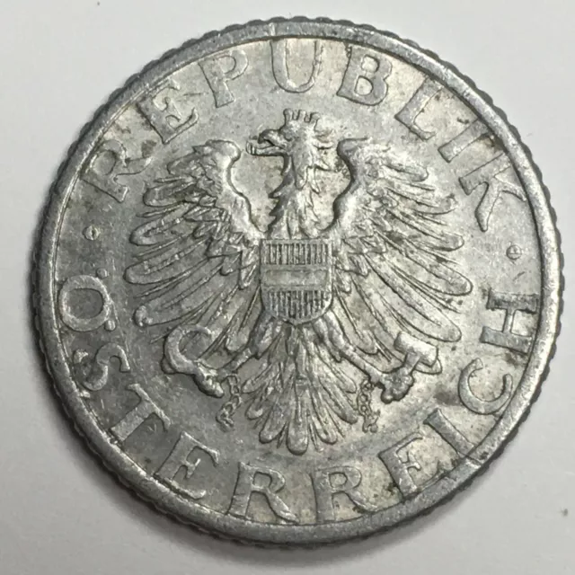 1947 Austria 50 Groschen - (F/VF) KM#2870 - Aluminum Coin - Eagle - AT50G47