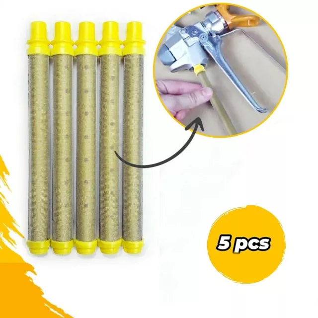 Práctico elemento filtro pulverizador pulverizador acero inoxidable + PVC amarillo sin rosca