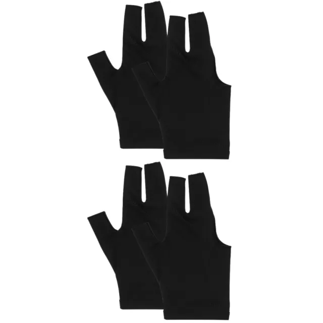 2 Pairs Yoyo Accessories Comfortable Pool Gloves Three Finger Major