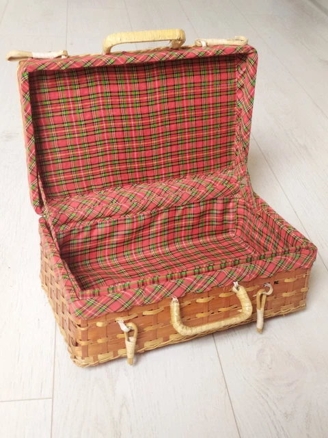 Grande Valise De Pique-nique Vintage Des Années 70 - Curiosité Pittoresque Et De Collection