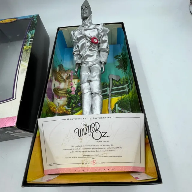 Mattel Wizard of Oz Tin Man, K8687, Pink Label w/ Axe, Heart Shape Watch w/ COA