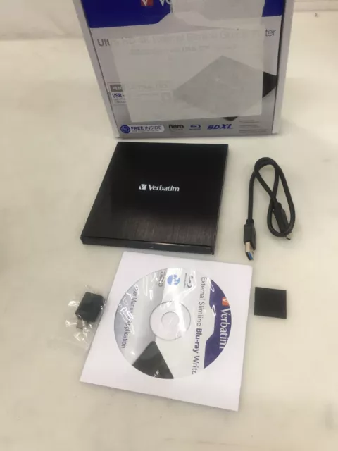 Verbatim Ultra HD 4K masterizzatore Blu-Ray esterno slimline (43888)