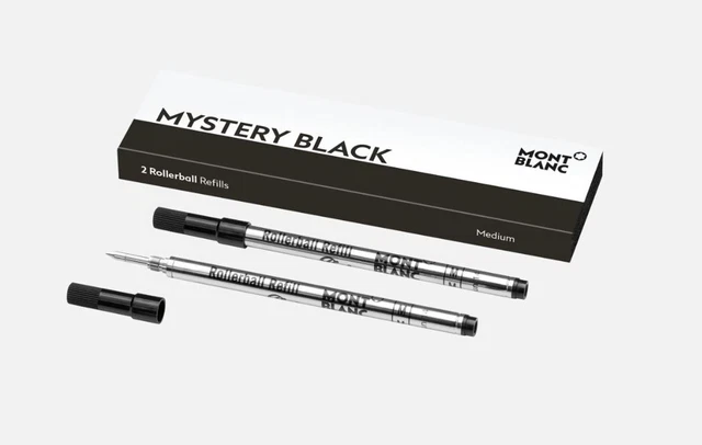 Montblanc Medium Mystery Black Rollerball Refills MB128231 Montblanc Medium Mystery Black Rollerball Refills MB128231