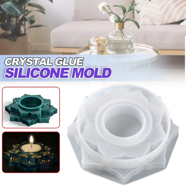 DIY Silikon Lotus Teelicht Kerzenhalter Form Epoxidharz Casting Form Handwerk