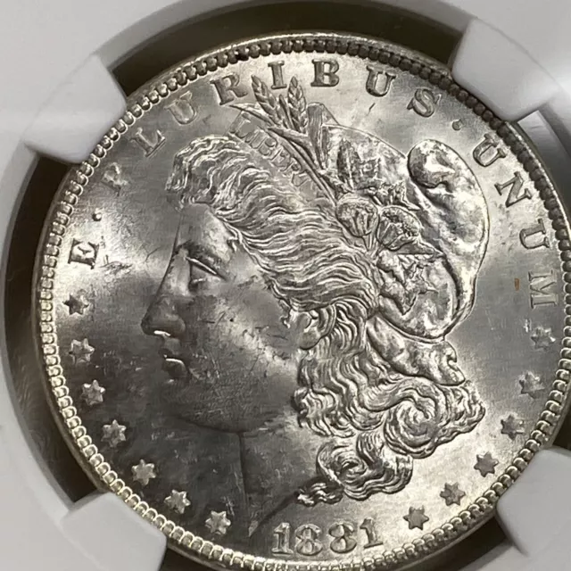 1881 $1 Morgan Silver Dollar NGC MS63 Item 5460