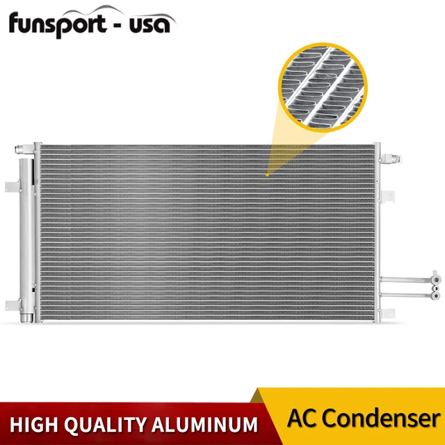 AC Condenser For 14-18 Chevy Silverado 1500/2500 & GMC Sierra 1500 – Aluminum Parallel Flow