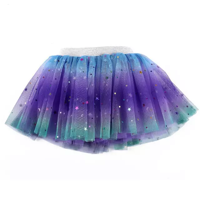 Girls Star Skirts Party Skirts Summer Mesh Princess Dress For Daily Birthday ZZ1