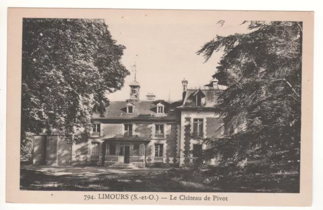 Cpa 91 - Limours : Le Château De Pivot (Essonne) - Non Écrite