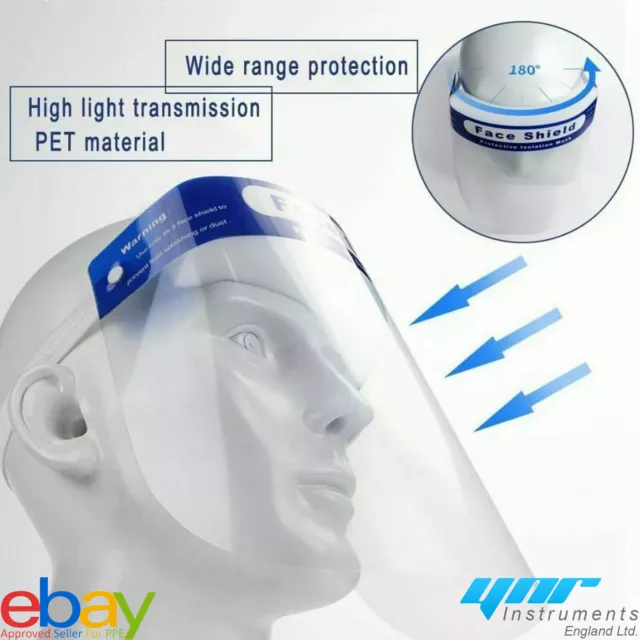 Full Face Covering Anti-Fog Shield Clear Glasses Safety Protection Visor Guard 3
