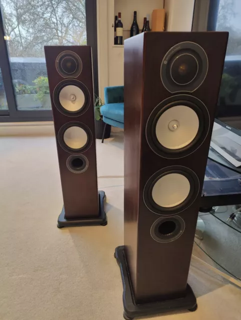 Monitor Audio Silver RX6 Floorstanding Speakers with QED Speaker Cables 5m