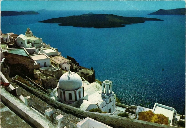 CPM AK View of Fira and the Vulcano MOROC (751383)