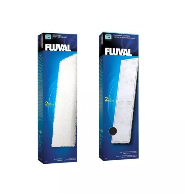 Fluval U4 Internal Filter Media Replacement Foam Pad Poly Carbon Fish Tank