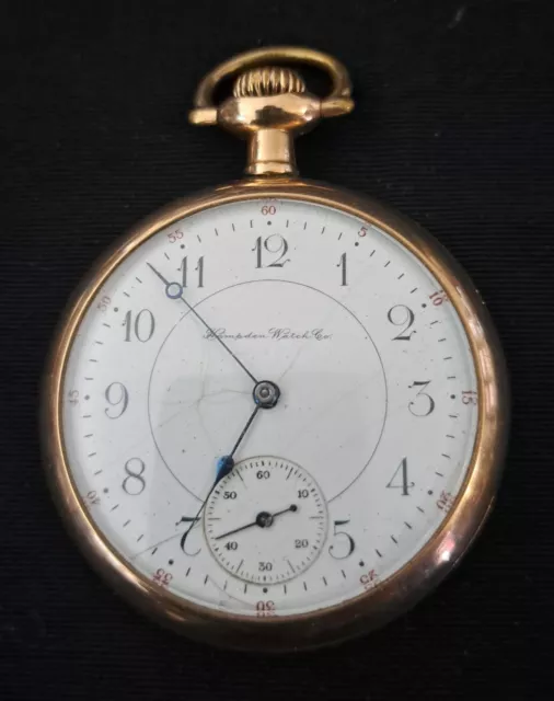 Orologio Hampden 1897 Canton USA Placcato Oro Windsor 20 Years Fondello a Vite