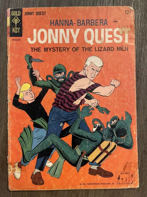 Jonny Quest #1 Low Grade complete Gold Key Comics 1964
