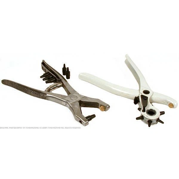 2 Leather Hole Punch Pliers Leatherworking Watch Band Leatherworker Repair Tools